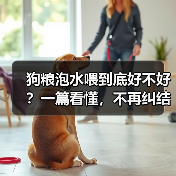 狗粮泡水喂到底好不好?一篇看懂,不再纠结(图3) 狗粮泡水喂全攻略,看懂不再纠结(图3)