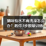 猫咪怕水不肯洗澡怎么办？教你3步脱敏训练全攻略(图2)