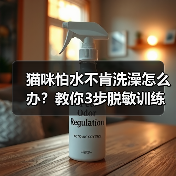 猫咪怕水不肯洗澡怎么办？教你3步脱敏训练全攻略