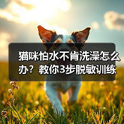 猫咪怕水不肯洗澡怎么办？教你3步脱敏训练全攻略(图4)