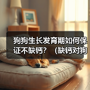 狗狗生长发育期如何保证不缺钙?(缺钙对狗狗生长发育的影响及预防方法)(图2) 狗狗生长发育期补钙全攻略(图2)