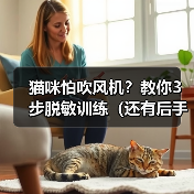 猫咪怕吹风机？3步脱敏训练全攻略