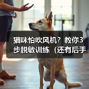 猫咪怕吹风机?教你3步脱敏训练(还有后手!)(图2) 猫咪怕吹风机?3步脱敏训练全攻略(图2)