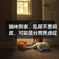 猫咪拆家、乱尿不是调皮,可能是分离焦虑症!(图3) 猫咪拆家乱尿是分离焦虑全攻略(图3)