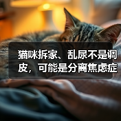 猫咪拆家乱尿是分离焦虑全攻略