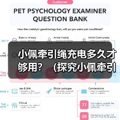 小佩牵引绳充电指南全攻略
