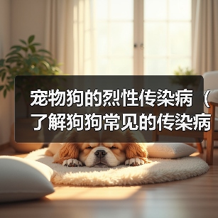 宠物狗的烈性传染病(了解狗狗常见的传染病,保护你的毛茸伙伴)(图2) 宠物狗烈性传染病全攻略(图2)