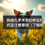狗结扎手术后的恢复时间及注意事项(了解狗结扎手术的恢复过程,让宠物更健康快乐)(图4) 狗结扎术后恢复注意事项全攻略(图4)