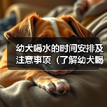 幼犬喝水时间安排及注意事项全攻略