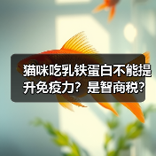 猫咪吃乳铁蛋白不能提升免疫力？是智商税？全攻略