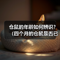 仓鼠年龄辨识方法全攻略