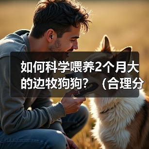 如何科学喂养2个月大的边牧狗狗?(合理分配狗粮和喂食次数,让它健康快乐成长)(图4) 边牧幼犬科学喂养全攻略(图4)