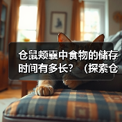 仓鼠颊囊中食物的储存时间有多长?(探索仓鼠颊囊的神奇能力及食物储存时间的关键因素)(图2) 仓鼠颊囊食物储存时间全攻略(图2)
