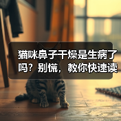 猫咪鼻子干燥是生病了吗?别慌,教你快速读懂原因(图2) 猫咪鼻子干燥全攻略(图2)