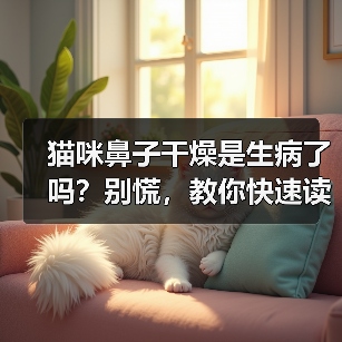 猫咪鼻子干燥是生病了吗?别慌,教你快速读懂原因(图4) 猫咪鼻子干燥全攻略(图4)