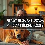 母狗产后多久可以洗澡?(了解合适的洗澡时间,保护母狗与幼犬的健康)(图3) 母狗产后洗澡注意事项|健康护理全攻略(图3)