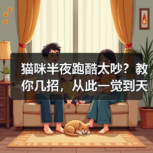 猫咪半夜跑酷太吵?教你几招,从此一觉到天亮!(图3) 猫咪半夜跑酷太吵?实用解决技巧|养猫指南(图3)