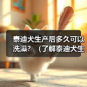 泰迪犬生产后洗澡时间及注意事项｜科学护理全攻略