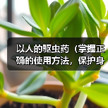 人的驱虫药使用指南｜正确方法与注意事项全解析
