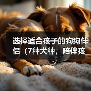 选择适合孩子的狗狗伴侣(7种犬种,陪伴孩子成长的理想选择)(图4) 适合孩子的狗狗伴侣推荐|7种理想犬种全攻略(图4)