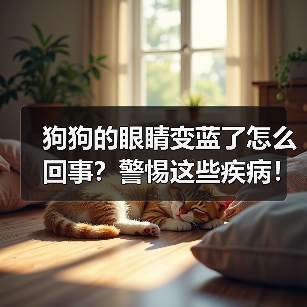 狗狗眼睛变蓝原因及应对方法｜常见疾病解析(图1)