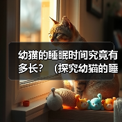 幼猫的睡眠时间究竟有多长?(探究幼猫的睡眠习惯和睡眠时间的变化规律)(图3) 幼猫睡眠时间全攻略:科学了解与正确照顾(图3)