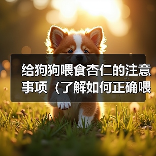 给狗狗喂食杏仁的注意事项(了解如何正确喂食杏仁,确保狗狗的健康)(图4) 狗狗喂食杏仁注意事项|健康喂养全攻略(图4)
