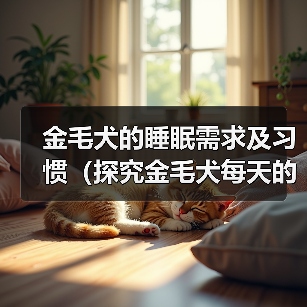 金毛犬的睡眠需求及习惯(探究金毛犬每天的睡眠时间和相关行为)(图2) 金毛犬睡眠需求全攻略|科学安排助健康(图2)