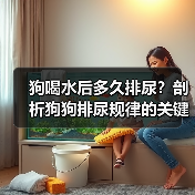 狗狗喝水后多久排尿？排尿规律全攻略(图4)