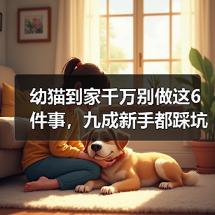 幼猫到家千万别做这6件事,九成新手都踩坑!(图3) 幼猫到家千万别做这6件事|新手养猫核心技巧(图3)