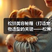 松狮美容秘籍(打造宠物造型的关键——松狮毛发修剪时间表)(图4) 松狮毛发修剪时间表|造型维护全攻略(图4)
