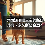 异国短毛猫宝宝的断奶时机(多久断奶合适?)(图2) 异国短毛猫断奶时机指南|科学喂养全解析(图2)