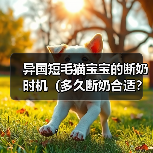 异国短毛猫宝宝的断奶时机(多久断奶合适?)(图1) 异国短毛猫断奶时机指南|科学喂养全解析(图1)
