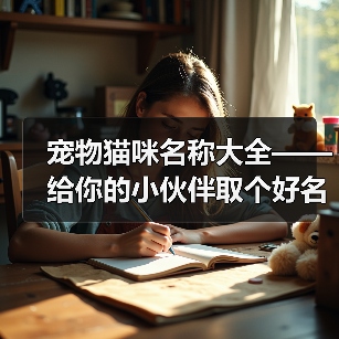 宠物猫咪名称大全——给你的小伙伴取个好名字(宠物猫咪名字大全,帮你找到最适合的名字)(图3) 宠物猫咪名字大全|创意取名全攻略(图3)