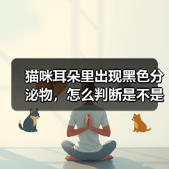 猫咪耳朵黑色分泌物怎么判断是不是耳螨｜诊断全攻略(图2)