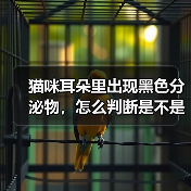 猫咪耳朵黑色分泌物怎么判断是不是耳螨｜诊断全攻略(图1)