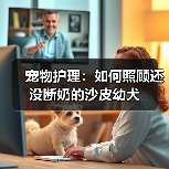 宠物护理:如何照顾还没断奶的沙皮幼犬(图4) 沙皮幼犬护理全攻略|断奶前喂养与健康要点(图4)
