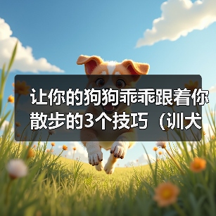让你的狗狗乖乖跟着你散步的3个技巧(训犬师教你如何训练狗狗一起享受散步的乐趣)(图4) 狗狗散步训练技巧|如何让狗狗乖乖跟你走(图4)