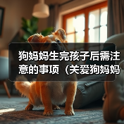 狗妈妈生完孩子后需注意的事项(关爱狗妈妈和新生狗宝宝的健康与幸福)(图4) 狗妈妈产后护理全攻略|健康与幸福指南(图4)