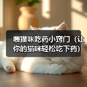 喂猫咪吃药小窍门(让你的猫咪轻松吃下药)(图1) 喂猫咪吃药小窍门|轻松让猫咪接受药物全攻略(图1)