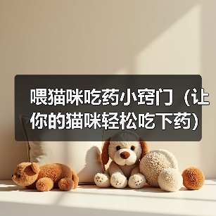 喂猫咪吃药小窍门(让你的猫咪轻松吃下药)(图3) 喂猫咪吃药小窍门|轻松让猫咪接受药物全攻略(图3)