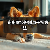 狗狗霸凌识别与干预方法