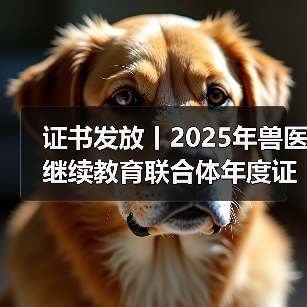 证书发放丨2025年兽医继续教育联合体年度证书正式发放啦！(图3)