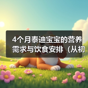 4个月泰迪宝宝的营养需求与饮食安排（从初期喂养到添加辅食，打造健康成长的宠物狗狗）(图4)
