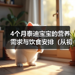 4个月泰迪宝宝的营养需求与饮食安排（从初期喂养到添加辅食，打造健康成长的宠物狗狗）(图2)