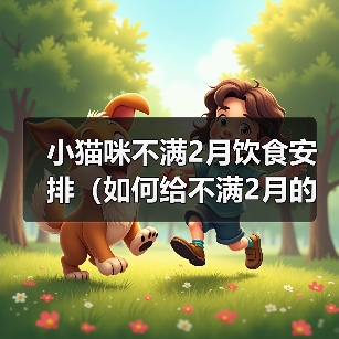 小猫咪不满2月饮食安排（如何给不满2月的小猫咪科学合理地安排饮食？）(图4)