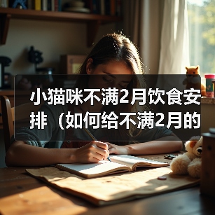 小猫咪不满2月饮食安排（如何给不满2月的小猫咪科学合理地安排