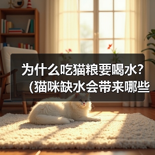 为什么吃猫粮要喝水？（猫咪缺水会带来哪些危害？）(图2)
