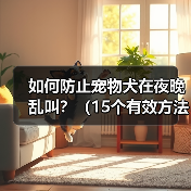如何防止宠物犬在夜晚乱叫？（15个有效方