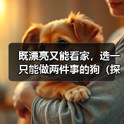既漂亮又能看家，选一只能做两件事的狗（探讨狗的美观与实用性，让你找到理想的宠物）(图2)